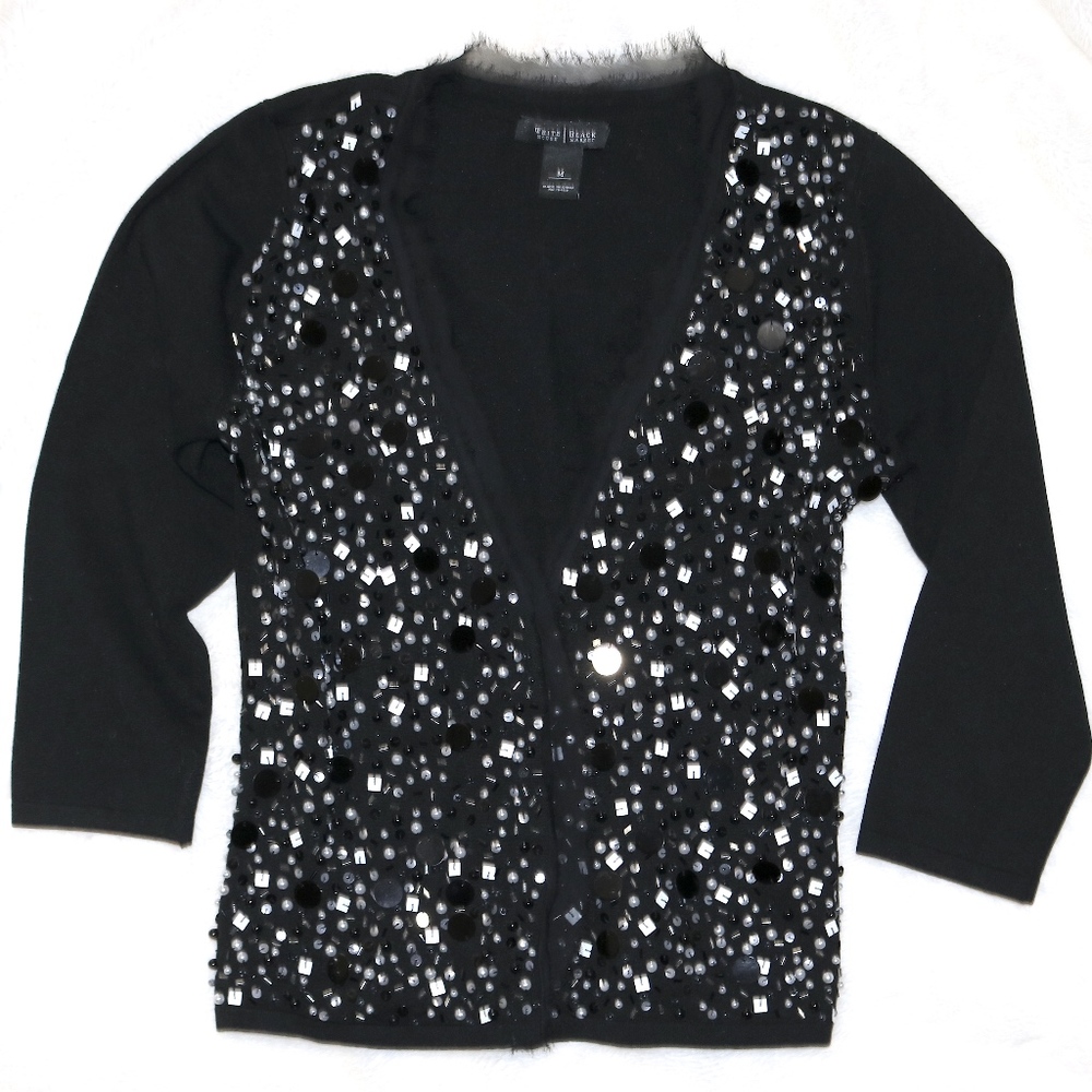 WHBM beaded sweater NWOT